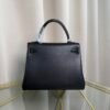 Kelly Retourne 25 Style Black Swift and Shiny Lizard Touch Palladium Hardware