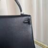 Kelly Retourne 25 Style Black Swift and Shiny Lizard Touch Palladium Hardware