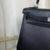 Kelly Retourne 25 Style Black Swift and Shiny Lizard Touch Palladium Hardware