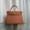 Kelly Retourne 28 Style Gold Togo and Matte Alligator Touch Gold Hardware