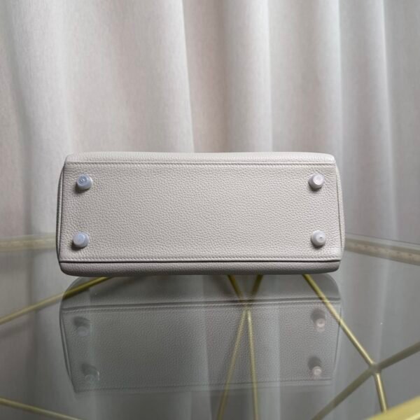 Kelly Retourne 25 Style Gris Perle Togo and Shiny Gris Galaxie Alligator Touch Palladium Hardware