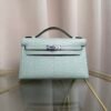 Kelly Pochette Style Vert Fizz Matte Alligator Palladium Hardware