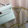 Kelly Pochette Style Vert Fizz Matte Alligator Palladium Hardware