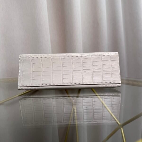 Kelly Pochette Style Craie Matte Alligator Palladium Hardware