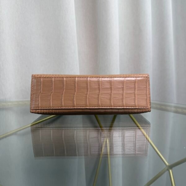 Kelly Pochette Style Chai Matte Alligator Gold Hardware
