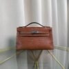 Kelly Pochette Style Fauve Matte Barenia Alligator Palladium Hardware