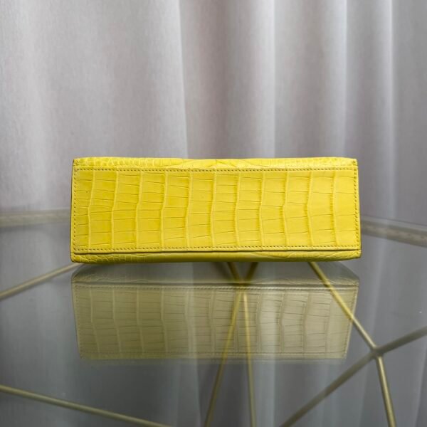 Kelly Pochette Style Jaune Mimosa Matte Alligator Gold Hardware