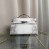 Kelly Pochette Style Himalaya Niloticus Crocodile Palladium Hardware