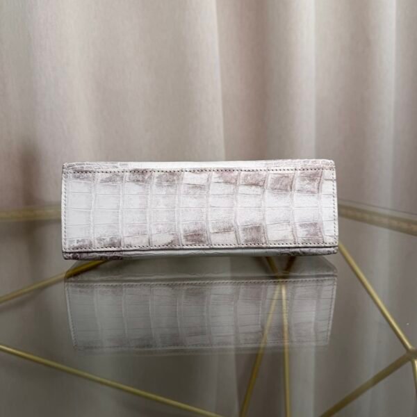 Kelly Pochette Style Himalaya Niloticus Crocodile Palladium Hardware