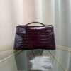 Kelly Pochette Style Violet Shiny Alligator Palladium Hardware Kelly Pochette Style Violet Shiny Alligator Palladium Hardware