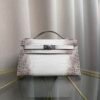 Kelly Pochette Style Himalaya Niloticus Crocodile Palladium Hardware