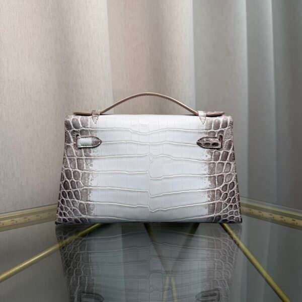 Kelly Pochette Style Himalaya Niloticus Crocodile Palladium Hardware Kelly Pochette Style Himalaya Niloticus Crocodile Palladium Hardware