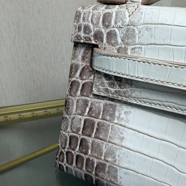 Kelly Pochette Style Himalaya Niloticus Crocodile Palladium Hardware Kelly Pochette Style Himalaya Niloticus Crocodile Palladium Hardware