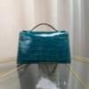 Kelly Pochette Style Vert Jade Shiny Niloticus Crocodile Palladium Hardware Kelly Pochette Style Vert Jade Shiny Niloticus Crocodile Palladium Hardware