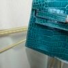 Kelly Pochette Style Vert Jade Shiny Niloticus Crocodile Palladium Hardware Kelly Pochette Style Vert Jade Shiny Niloticus Crocodile Palladium Hardware