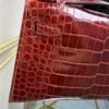 Kelly Pochette Style Miel Shiny Alligator Gold Hardware Kelly Pochette Style Miel Shiny Alligator Gold Hardware