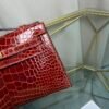 Kelly Pochette Style Miel Shiny Alligator Gold Hardware Kelly Pochette Style Miel Shiny Alligator Gold Hardware