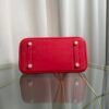 Birkin Retourne 25 Style Rouge Casaque Togo and Shiny Niloticus Crocodile Touch Gold Hardware
