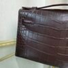 Kelly Pochette Style Ebene Matte Niloticus Crocodile Palladium Hardware Kelly Pochette Style Ebene Matte Niloticus Crocodile Palladium Hardware