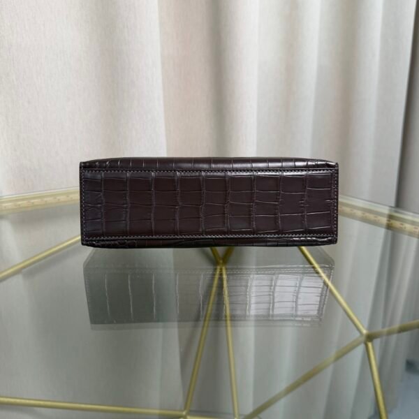 Kelly Pochette Style Ebene Matte Niloticus Crocodile Palladium Hardware Kelly Pochette Style Ebene Matte Niloticus Crocodile Palladium Hardware