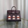 Birkin Sellier 20 Style Matte Rouge Sellier Alligator and Ébène Epsom Faubourg Touch Palladium Hardware