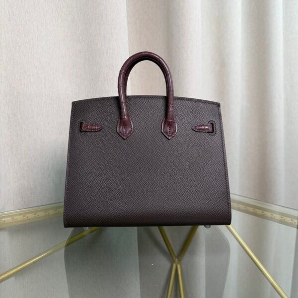 Birkin Sellier 20 Style Matte Rouge Sellier Alligator and Ébène Epsom Faubourg Touch Palladium Hardware