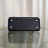 Kelly Retourne 28 Style Black Togo and Shiny Black Alligator Touch Gold Hardware