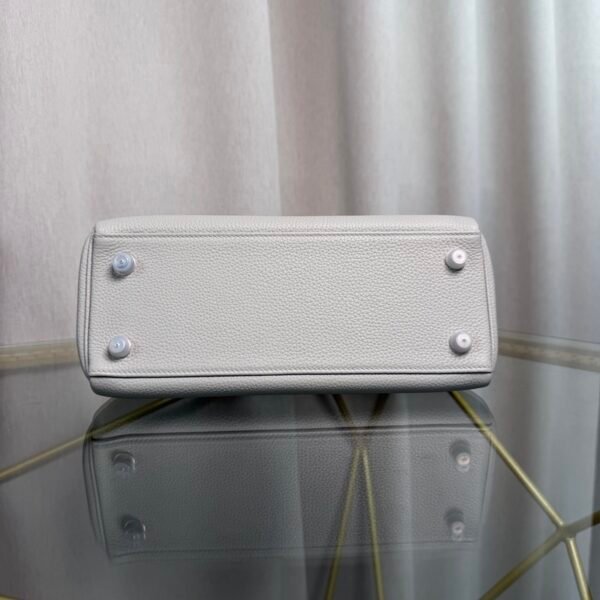 Kelly Retourne 25 Style Gris Perle Togo and Shiny Gris Galaxie Alligator Touch Palladium Hardware