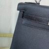 Kelly Retourne 25 Style Black Togo and Shiny Lizard Touch Palladium Hardware