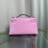 Kelly Pochette Style Rose Sakura Shiny Lizard Gold Hardware Kelly Pochette Style Rose Sakura Shiny Lizard Gold Hardware