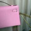 Kelly Pochette Style Rose Sakura Shiny Lizard Gold Hardware Kelly Pochette Style Rose Sakura Shiny Lizard Gold Hardware