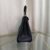 Kelly Retourne 25 Style Black Togo and Shiny Lizard Touch Gold Hardware