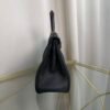 Kelly Retourne 28 Style Black Togo and Shiny Lizard Touch Gold Hardware