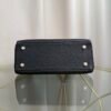 Kelly Retourne 28 Style Black Togo and Shiny Lizard Touch Gold Hardware
