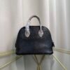 Bolide Mini Style Black Chevre Mysore and Natural Niloticus Lizard Touch Palladium Hardware