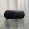 Bolide Mini Style Black Chevre Mysore and Natural Niloticus Lizard Touch Palladium Hardware