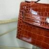 Kelly Pochette Style Miel Shiny Niloticus Crocodile Palladium Hardware Kelly Pochette Style Miel Shiny Niloticus Crocodile Palladium Hardware