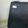Kelly Sellier 25 Style Black and Bleu Brume Chevre Mysore Palladium Hardware Kelly Sellier 25 Style Black and Bleu Brume Chevre Mysore Palladium Hardware
