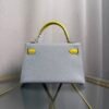 Kelly Mini Sellier 20 Style Gris Perle and Lime Chevre Mysore Palladium Hardware Kelly Mini Sellier 20 Style Gris Perle and Lime Chevre Mysore Palladium Hardware
