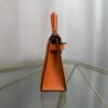 Kelly Sellier 20 Style Orange Verso Chèvre Palladium Hardware