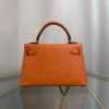 Kelly Sellier 20 Style Orange Verso Chèvre Palladium Hardware