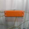 Kelly Sellier 20 Style Orange Verso Chèvre Palladium Hardware