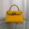 Kelly Sellier 20 Jaune Ambre Chèvre Mysore Palladium Hardware