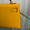 Kelly Sellier 20 Jaune Ambre Chèvre Mysore Palladium Hardware