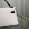 Kelly Sellier 20 Nata, Black Chèvre Mysore Gold Hardware
