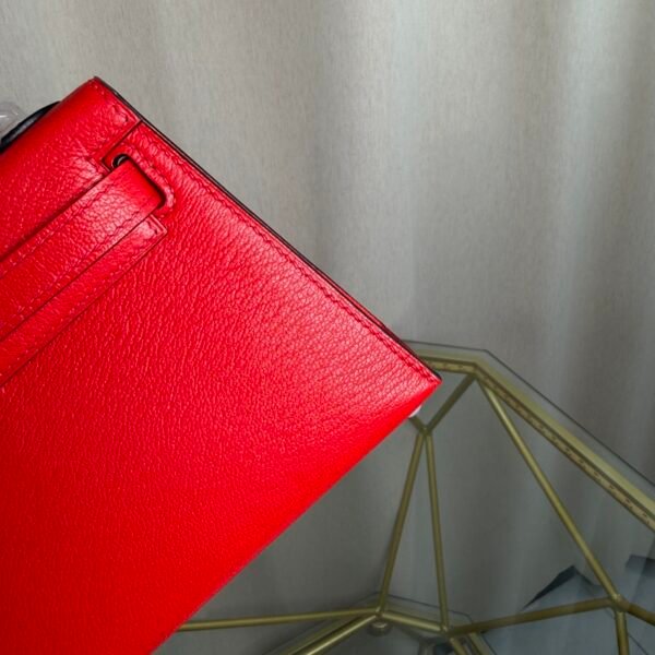 Kelly Sellier 20 Rouge Casaque Verso Rose Bubblegum Chèvre Mysore Palladium Hardware