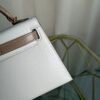 Kelly Sellier 20 Style Gris Perle ,Gris Galaxie Bicolor Chèvre Mysore Rose Gold Hardware Kelly Sellier 20 Style Gris Perle ,Gris Galaxie Bicolor Chèvre Mysore Rose Gold Hardware