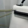 Kelly Sellier 20 Nata, Black Chèvre Mysore Palladium Hardware