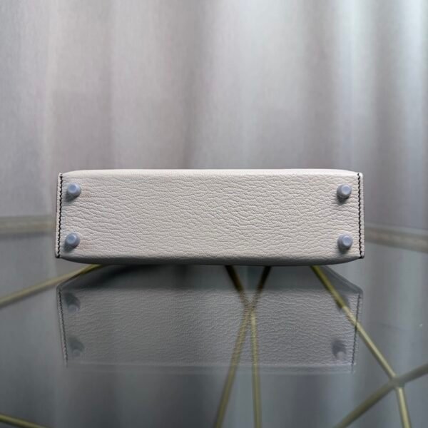 Kelly Sellier 20 Nata, Black Chèvre Mysore Palladium Hardware