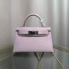 Kelly Sellier 20 Style Mauve Pale Chèvre Mysore Palladium Hardware